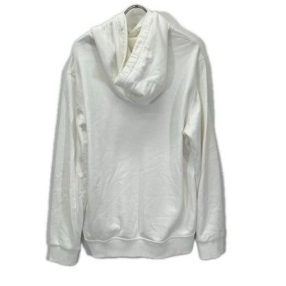 BURBERRY White Raynerbridge EKD Logo Cotton Hoodie Size L