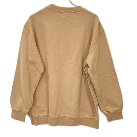 BURBERRY EKD Logo Cotton Sweatshirt Beige Size XXL