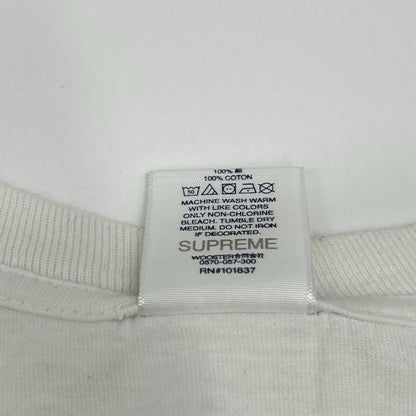 Box Logo Tee x BURBERRY x Supreme Box Logo T-Shirt White Size XL