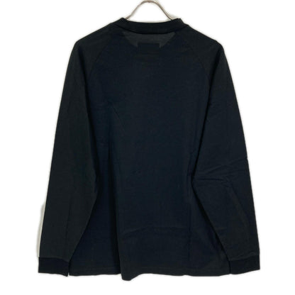 Y-3 Black Three-Stripe Cotton Long Sleeve T-Shirt Size M