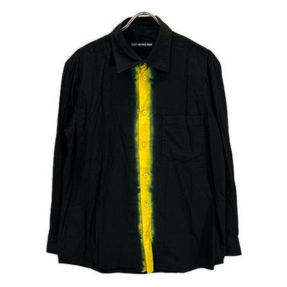 ISSEY MIYAKE MEN 12AW Black Yellow Dyed Shirt Size 3