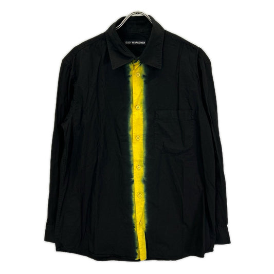 ISSEY MIYAKE MEN 12AW Black Yellow Dyed Shirt Size 3