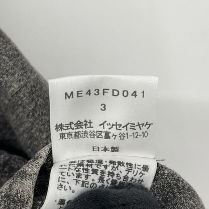 ISSEY MIYAKE MEN 14AW Linen Garment Dyed Jacket Gray Size 3