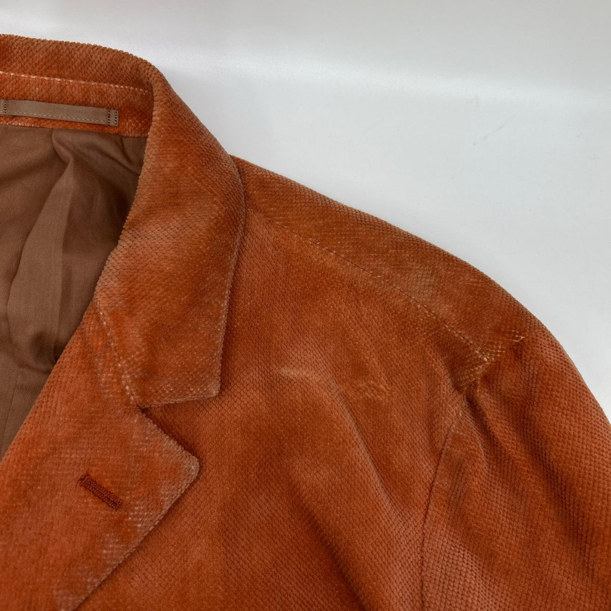 ISSEY MIYAKE MEN 17AW Orange Cotton Knit Cardigan Jacket Size 2