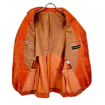 ISSEY MIYAKE MEN 17AW Orange Cotton Knit Cardigan Jacket Size 2