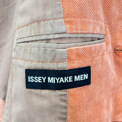 ISSEY MIYAKE MEN 17AW Orange Cotton Knit Cardigan Jacket Size 2