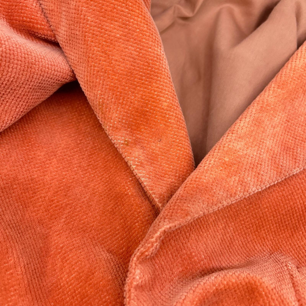 ISSEY MIYAKE MEN 17AW Orange Cotton Knit Cardigan Jacket Size 2