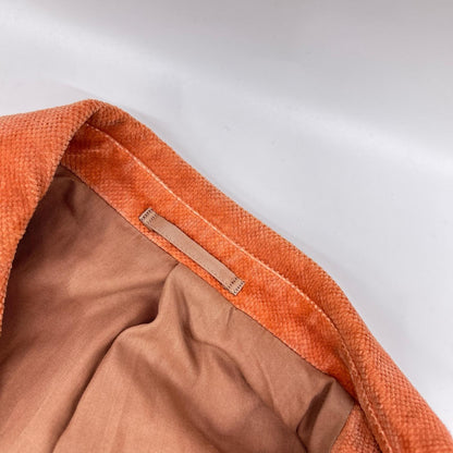 ISSEY MIYAKE MEN 17AW Orange Cotton Knit Cardigan Jacket Size 2
