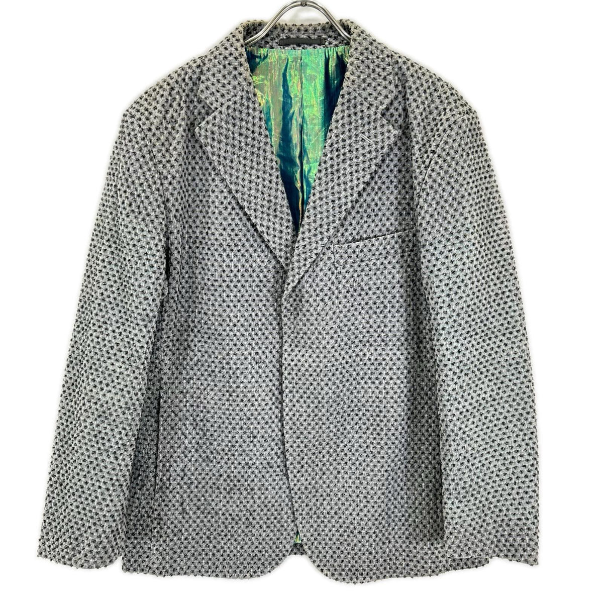 ISSEY MIYAKE MEN 14AW Gray Wool Tailored Blazer Size 3