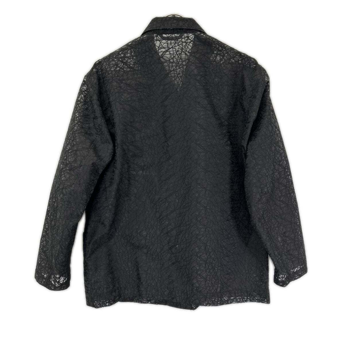 ISSEY MIYAKE MEN 16SS Black Embroidered Jacket Size 3