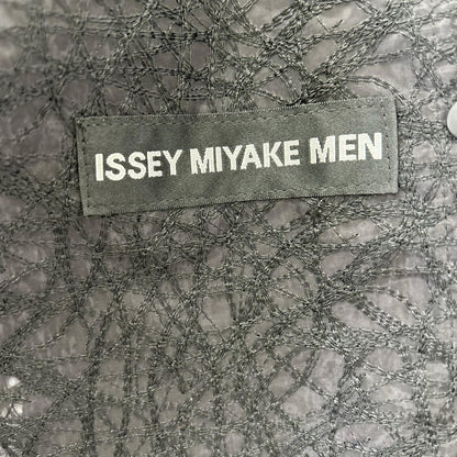 ISSEY MIYAKE MEN 16SS Black Embroidered Jacket Size 3