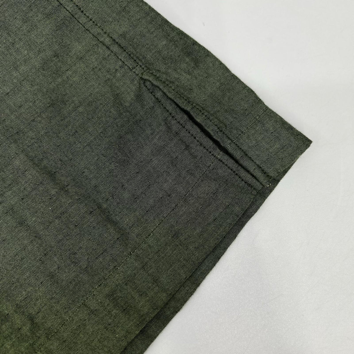 ISSEY MIYAKE MEN 16SS Collarless Shirt Green Size 3