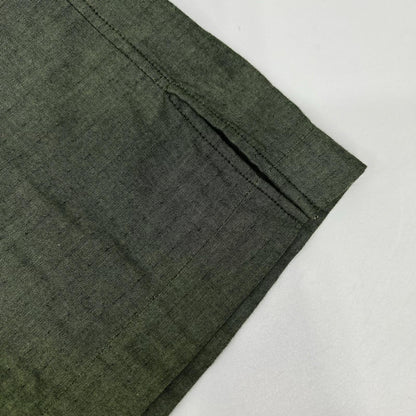 ISSEY MIYAKE MEN 16SS Collarless Shirt Green Size 3