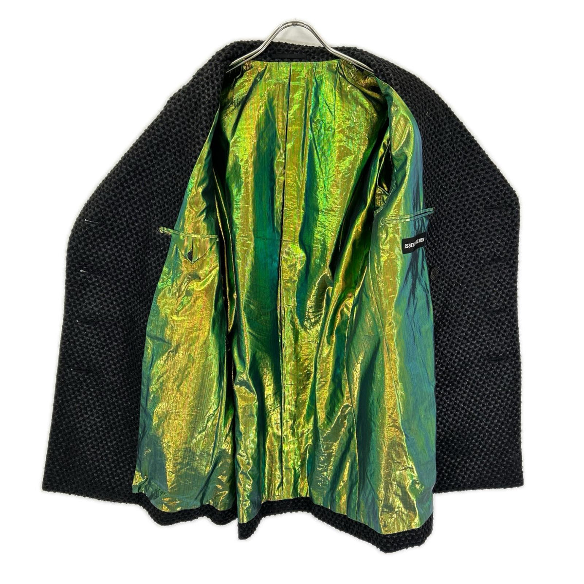 ISSEY MIYAKE MEN 14AW Geometric Wool Pea Coat Size 3