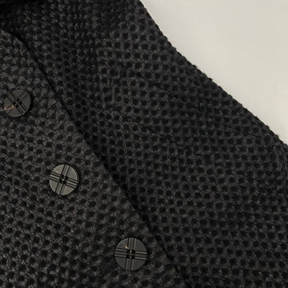 ISSEY MIYAKE MEN 14AW Geometric Wool Pea Coat Size 3