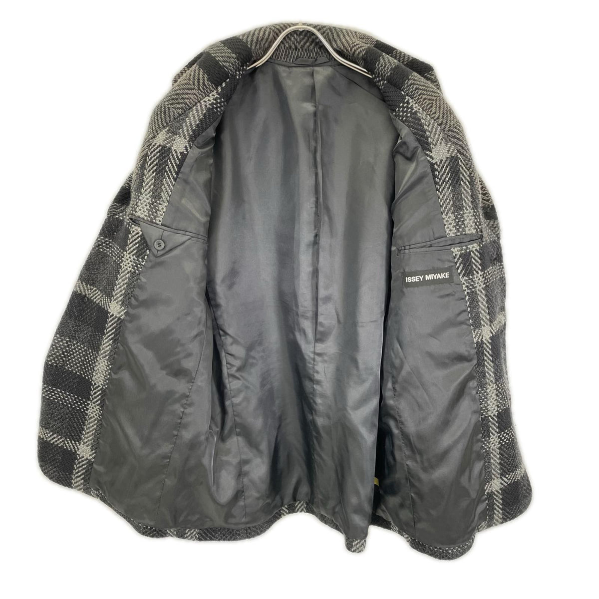 ISSEY MIYAKE 11AW Wool Shawl Collar Coat Black Size 2