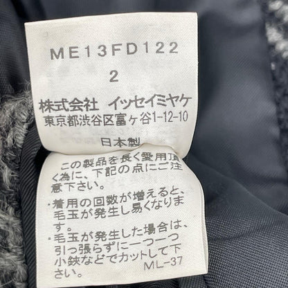 ISSEY MIYAKE 11AW Wool Shawl Collar Coat Black Size 2
