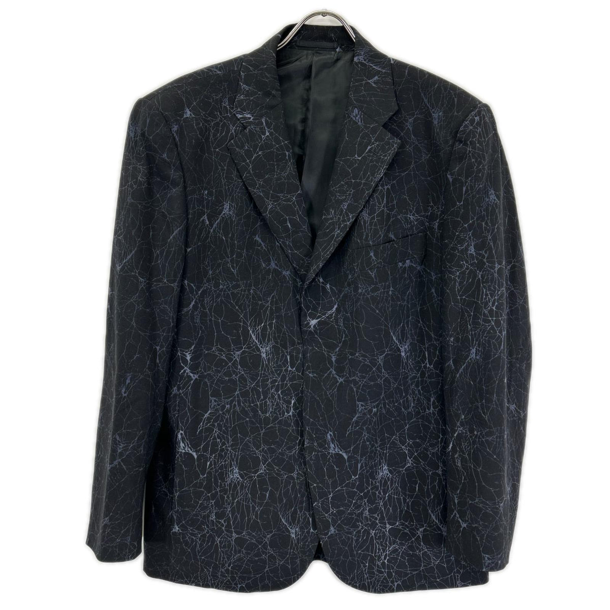 ISSEY MIYAKE MEN 14AW Crack Pattern Wool Blazer Black Size 3