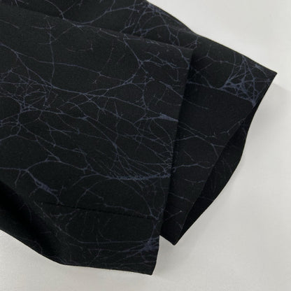 ISSEY MIYAKE MEN 14AW Crack Pattern Wool Blazer Black Size 3