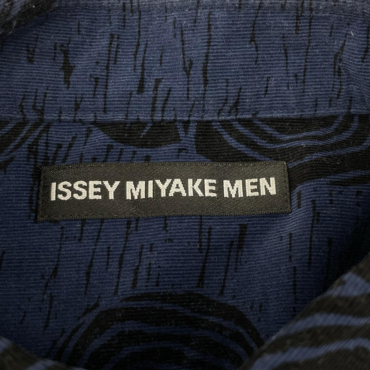 ISSEY MIYAKE MEN Corduroy Rose Pattern Shirt Blue Size 3