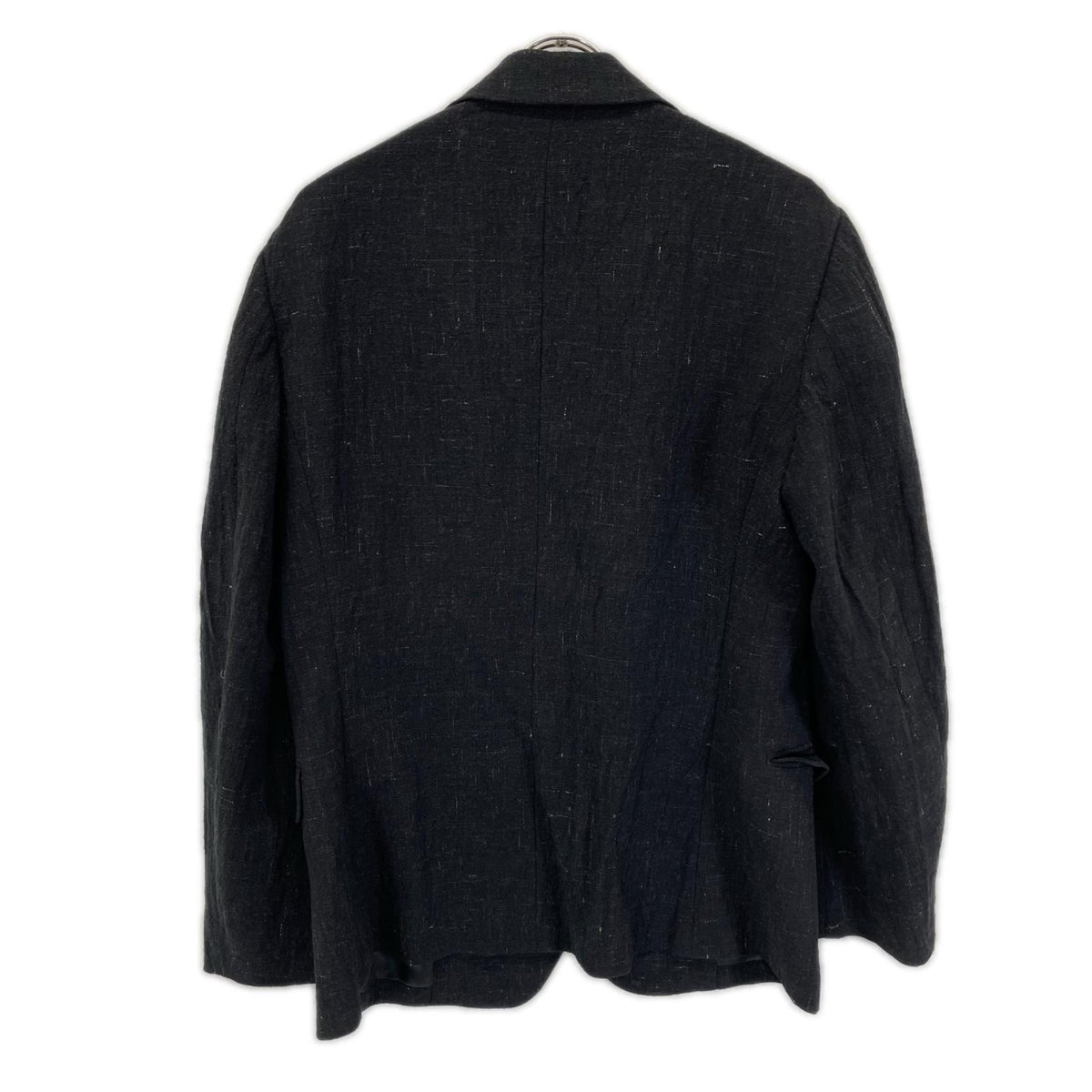 ISSEY MIYAKE MEN 16SS Linen Blend Wool Blazer Black Size 2