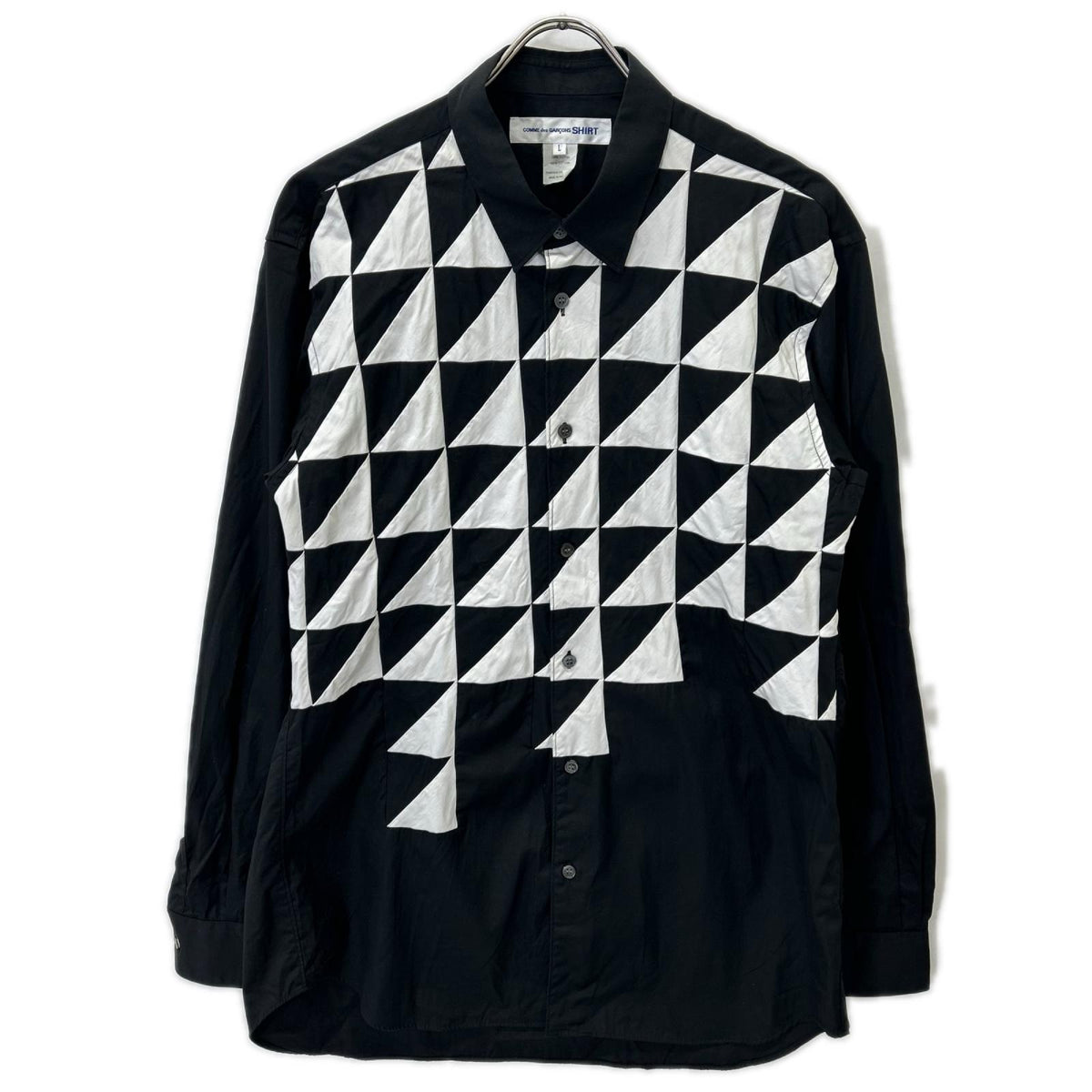 COMMEdesGARCONS SHIRT FG-B041 Shirt Black/White Size L