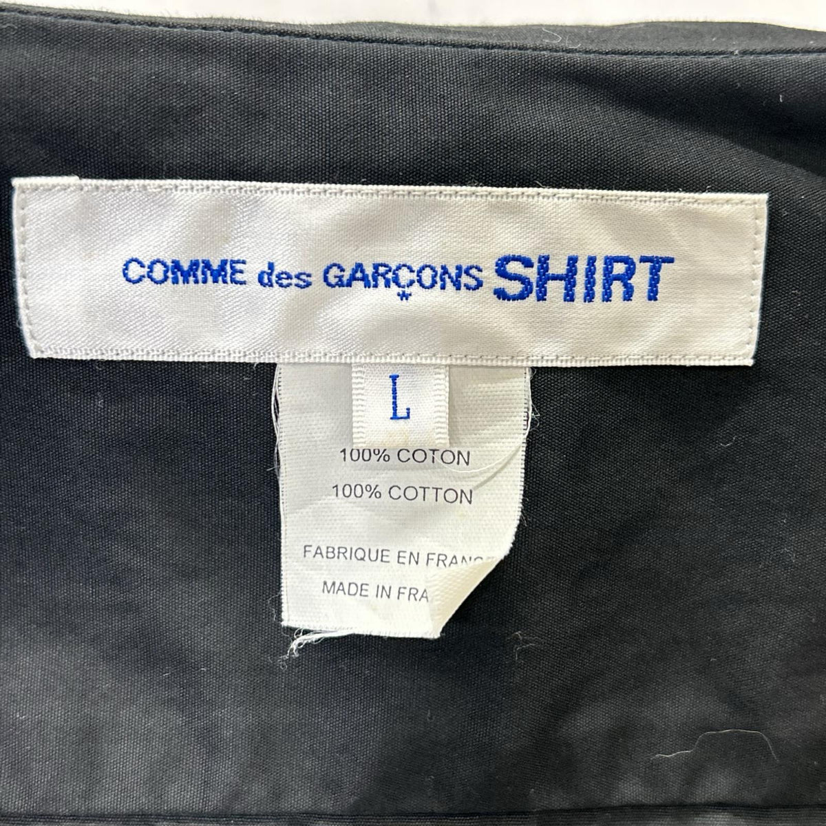 COMMEdesGARCONS SHIRT FG-B041 Shirt Black/White Size L
