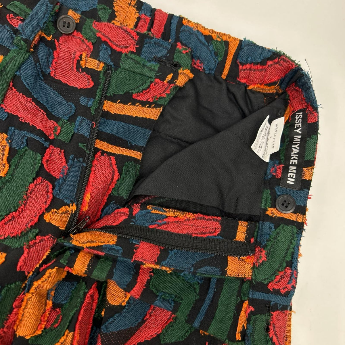 ISSEY MIYAKE MEN 16AW Multi Jacquard Cotton Pants Size 1