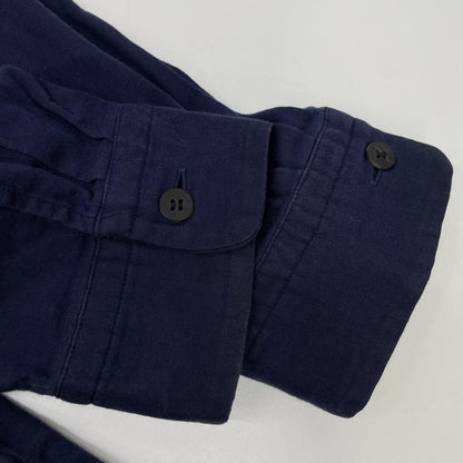 ISSEY MIYAKE MEN ME61FJ013 Band Collar Shirt Navy Size 3