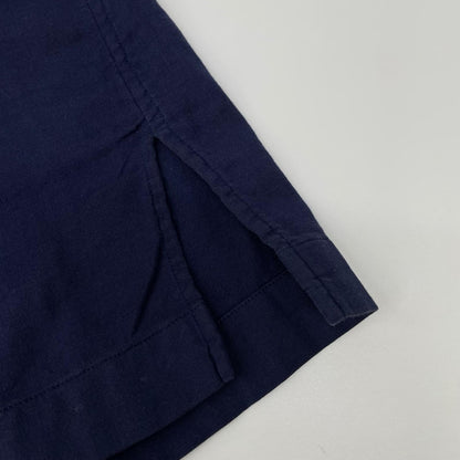 ISSEY MIYAKE MEN ME61FJ013 Band Collar Shirt Navy Size 3