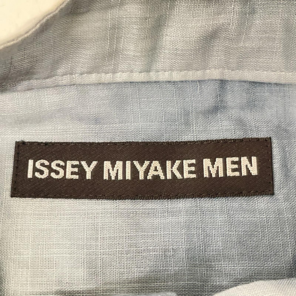 ISSEY MIYAKE MEN 15SS Blue Tie-Dye Band Cotton Shirt Size 3