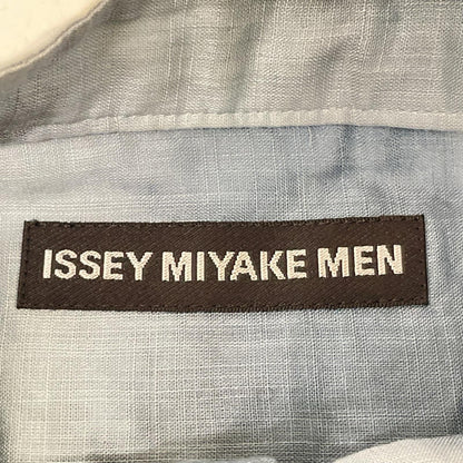 ISSEY MIYAKE MEN 15SS Blue Tie-Dye Band Cotton Shirt Size 3