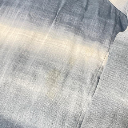 ISSEY MIYAKE MEN 15SS Blue Tie-Dye Band Cotton Shirt Size 3
