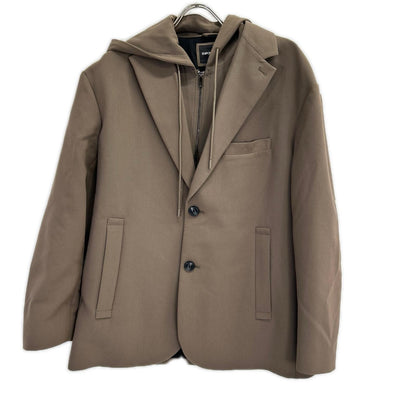 EMPORIOARMANI Hooded Layered Tailored Blazer Size 54