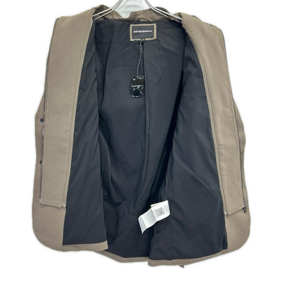 EMPORIOARMANI Hooded Layered Tailored Blazer Size 54