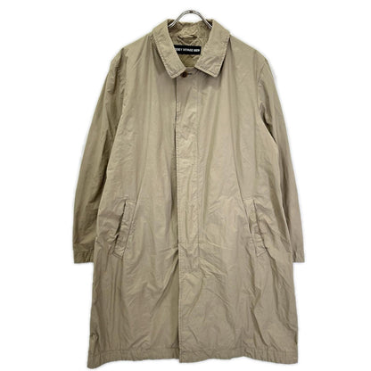 ISSEY MIYAKE MEN 12SS Beige Polyester Balmacaan Coat Size 2