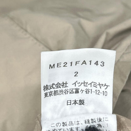 ISSEY MIYAKE MEN 12SS Beige Polyester Balmacaan Coat Size 2