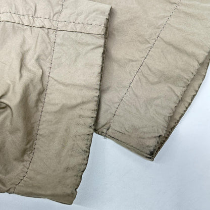 ISSEY MIYAKE MEN 12SS Beige Polyester Balmacaan Coat Size 2