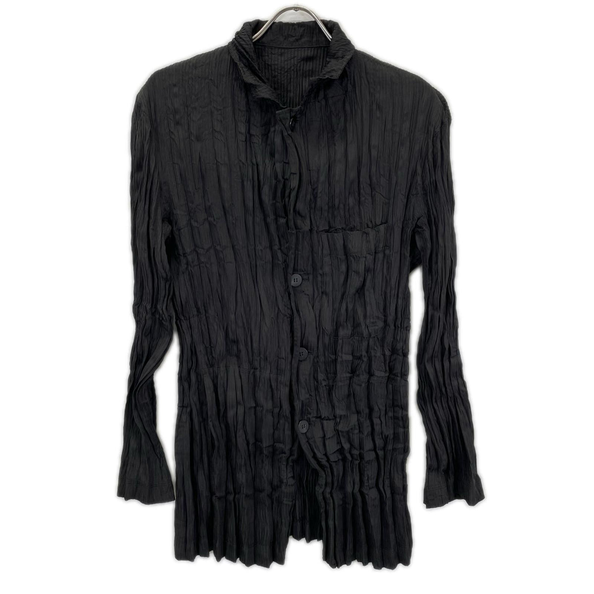 ISSEY MIYAKE MEN 13AW Pleated Jacket Black Size 4