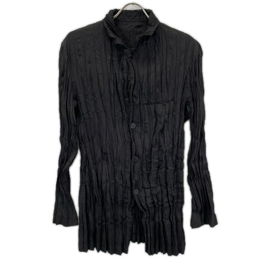 ISSEY MIYAKE MEN 13AW Pleated Jacket Black Size 4