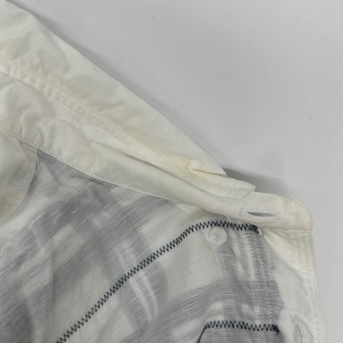 JUNYA WATANABE MAN 20SS White Linen Patchwork Shirt Size L