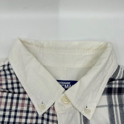 JUNYA WATANABE MAN 20SS White Linen Patchwork Shirt Size L