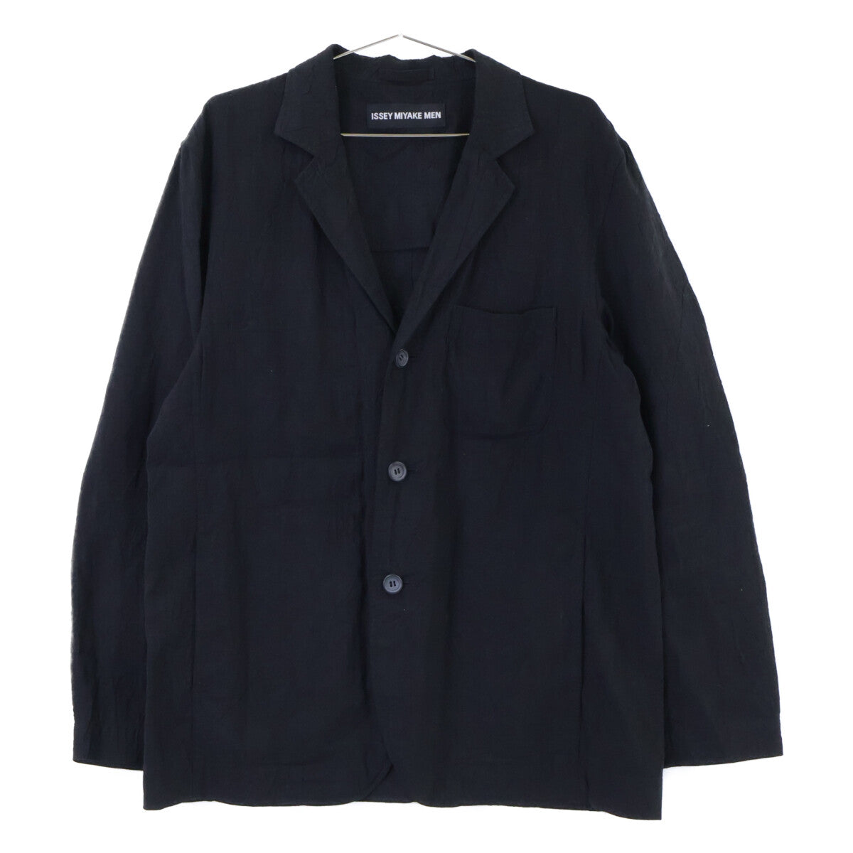 ISSEY MIYAKE MEN 12AW Linen Wrinkled Tailored Blazer Size 3
