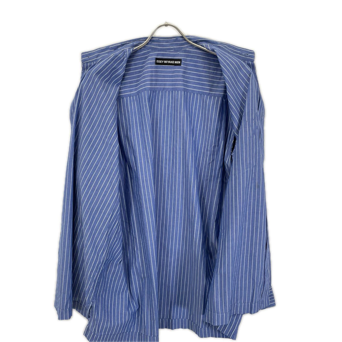 SS ME x ISSEY MIYAKE MEN SS12 Striped Band Shirt Blue/White Size 3