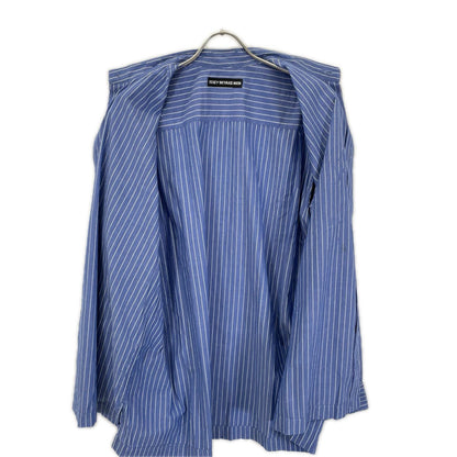 SS ME x ISSEY MIYAKE MEN SS12 Striped Band Shirt Blue/White Size 3