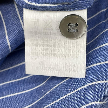 SS ME x ISSEY MIYAKE MEN SS12 Striped Band Shirt Blue/White Size 3