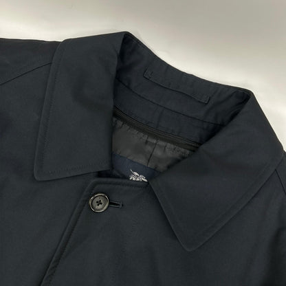 Burberry LONDON Navy Cotton Nova Balmacaan Coat
