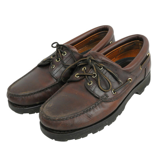Timberland 90s Leather Burgundy Deck Shoes Sneakers Size 95 M Size 95 M