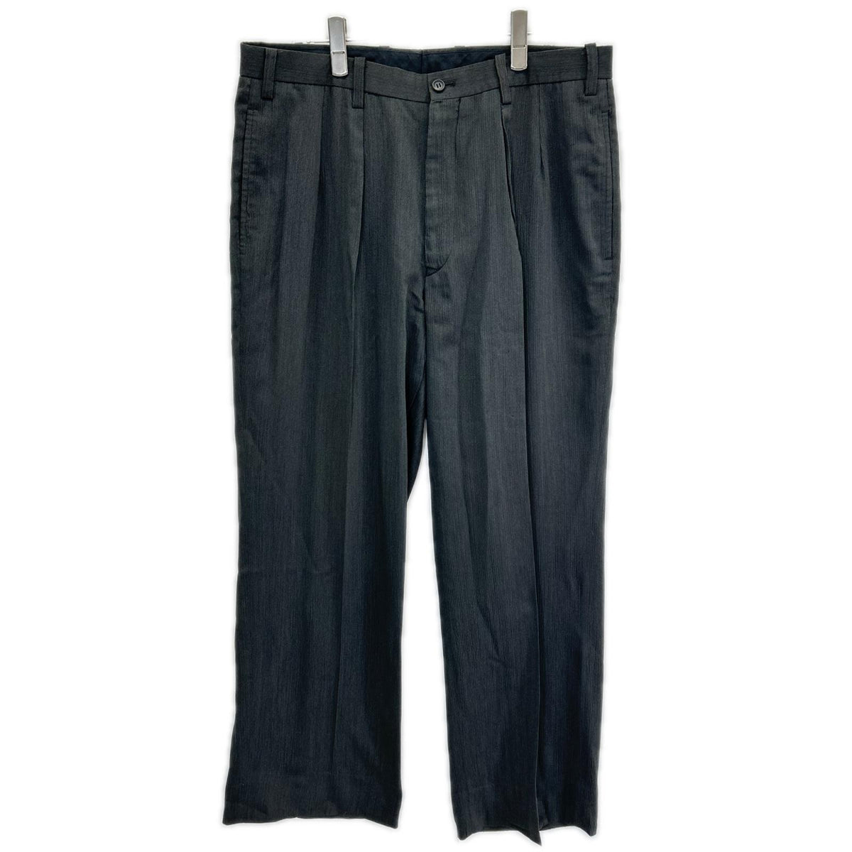 ISSEY MIYAKE MEN Wrinkle Processed Bottoms Gray Size 4