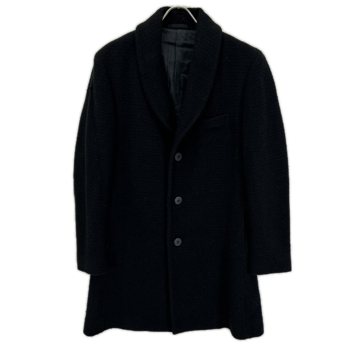 ISSEY MIYAKE MEN ME23FD071 Wool Long Coat Black Size 2